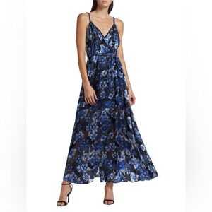 Alice + Olivia Samantha Wrap Maxi Dress